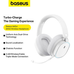 Baseus AeQur GH02 Gaming Wireless Headphones Moon White