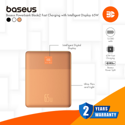 BASEUS Blade2 65W Fast Charging Power Bank 12000mAh Dual Type-C
